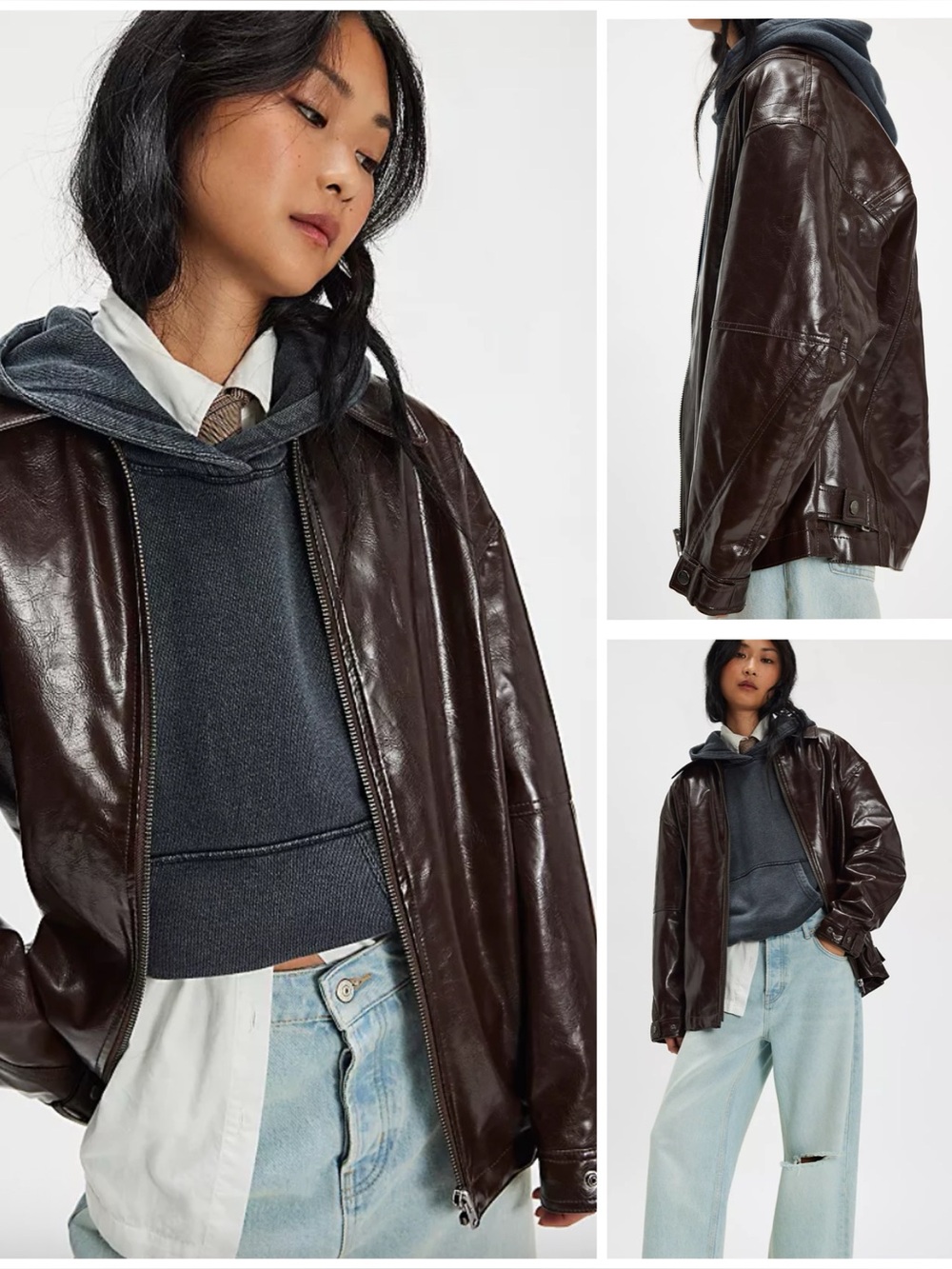 𝓯𝓹 Free People ~ We The Free Sloane Vegan Leather Jacket